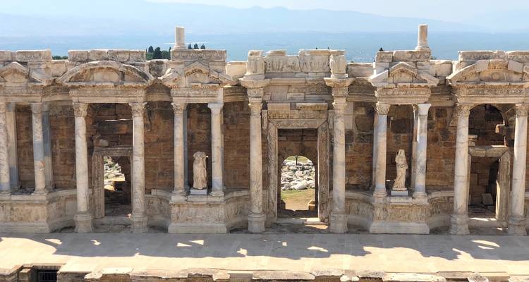 Antike römische Theaterruinen in der Türkei.