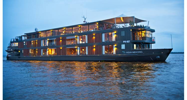 Aqua Mekong - Discovery Cruise - 3NT - Upriver - Low Water (Phnom Penh) From December to mid-August - Aqua Expeditions