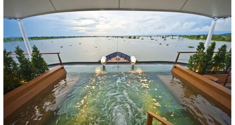 AQUA MEKONG - Discovery Cruise - 3NT - Upriver - Low Water (Phnom Penh) From December to mid-August - Aqua Expeditions
