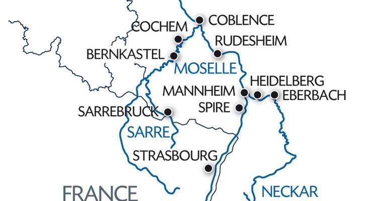 The Fascination of Four Rivers (Formula Port/Port without Transfer) (from Saarbrucken to Strasbourg) - CroisiEurope River Cruises