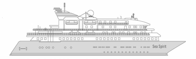 Plan de  M/V Sea Spirit