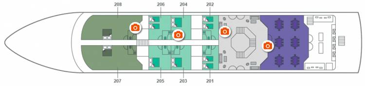 Plan de  Promenade Deck