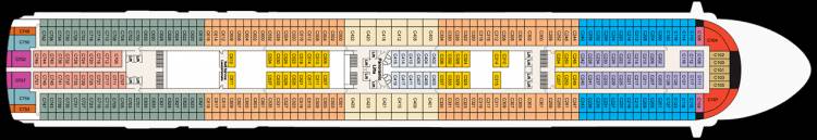 Caribe Deck plan