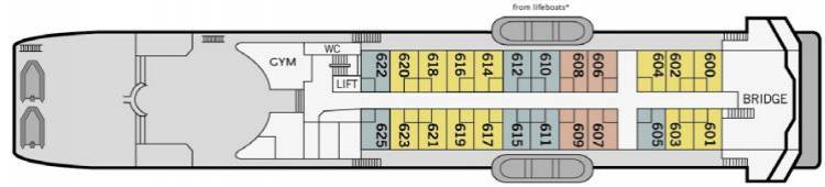 Plan de Captain's Deck
