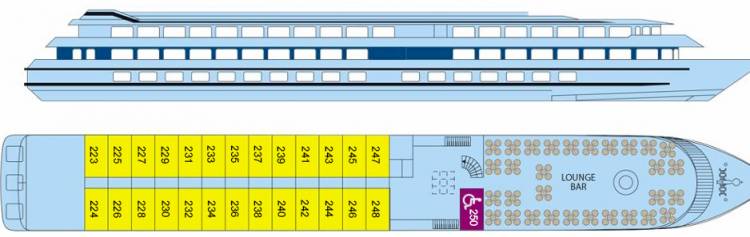 Plan de  Middle Deck