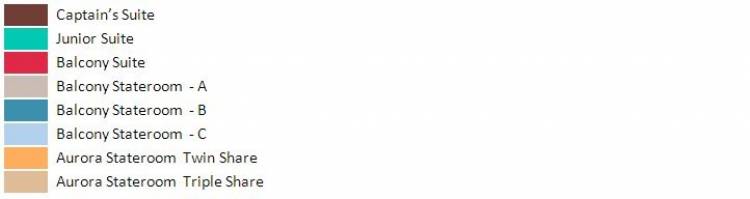 Plan de  Cabin Categories