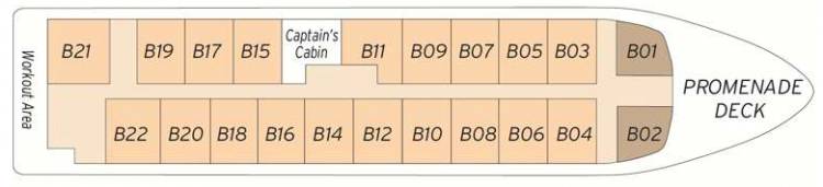 Plan de Promenade Deck