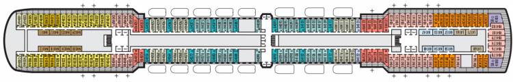 Upper Promenade Deck plan