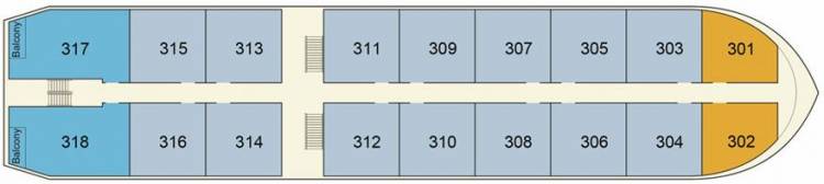 Plan de Upper Deck