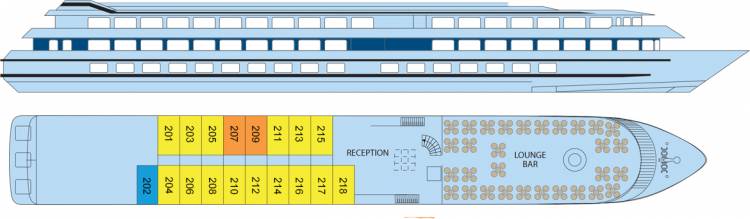 Plan de  Middle Deck
