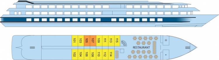 Plan de  Main Deck
