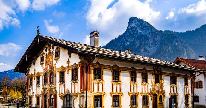 Traditionelles Haus in Oberammergau