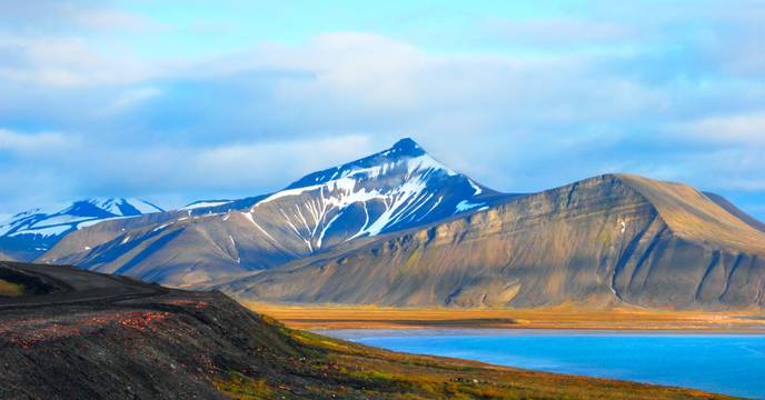 Stunning mountains in Svalbard