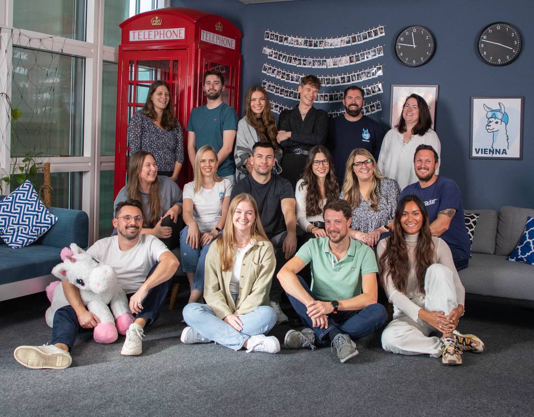 The Business Development team collaborating on projects together at TourRadar