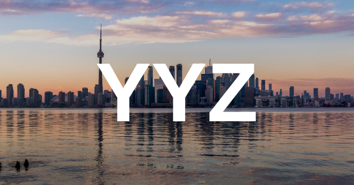 The skyline of bustling Toronto city, Canada