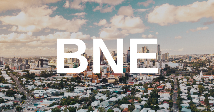 Aerial view of beautiful Brisbane city, Australia