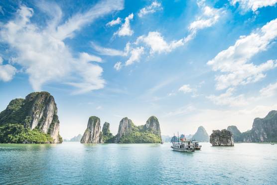 Boats in Halong Bay