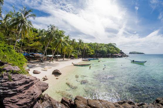 A sandy beach in Vietnam