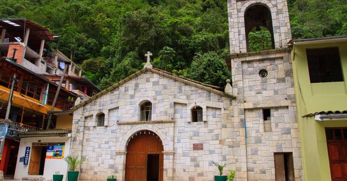 A church in Aguas Calientes