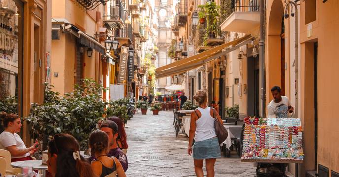 A quaint street in Palermo