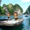 Fishermen in Halong Bay