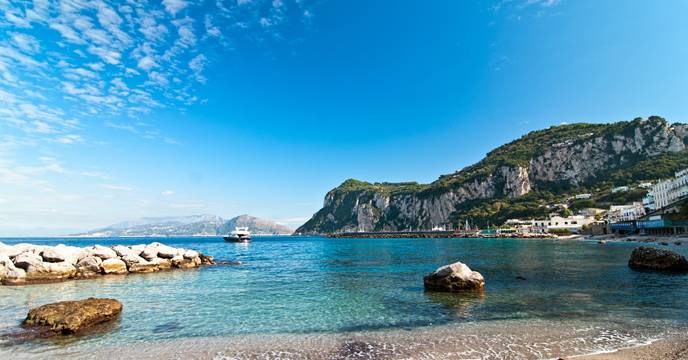 Sandy beach in Italy