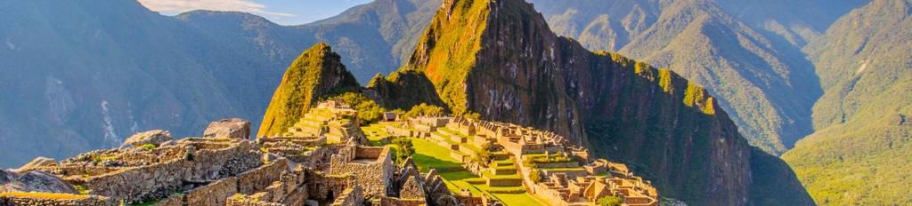 Sunshine over the ancient site of Machu Picchu