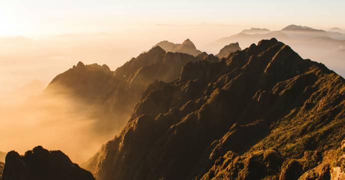 Striking mountains in Sapa