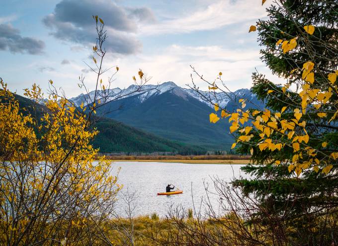 Canoeing on Lake Louise