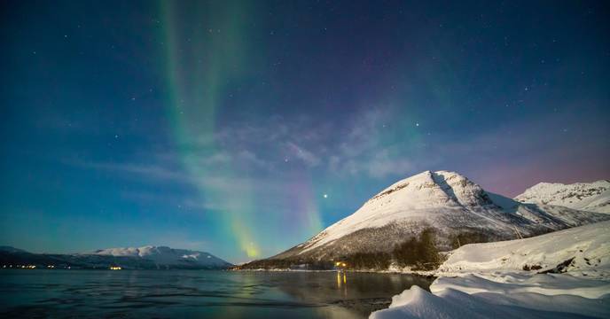 Northern lights in Scandinavia