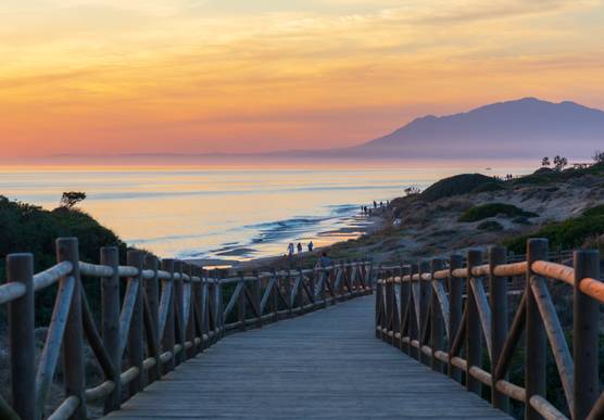 Quiet beach in Spain