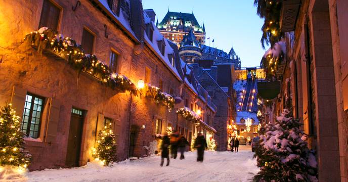 Quebec City in winter