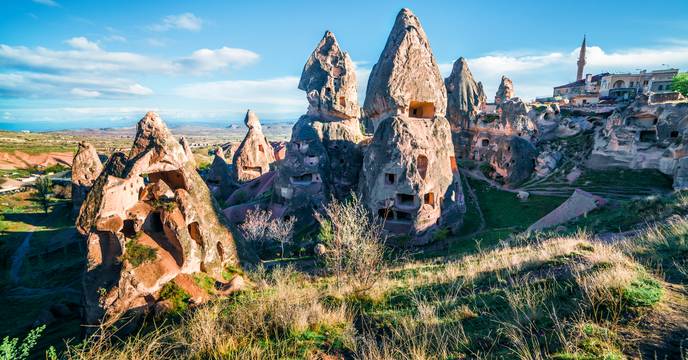 Rock formations in Cappadocia