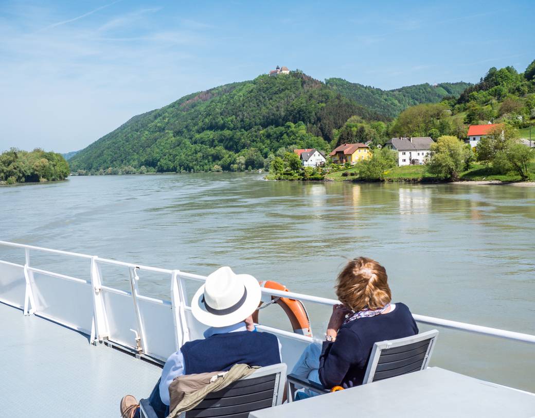 A scenic river cruise