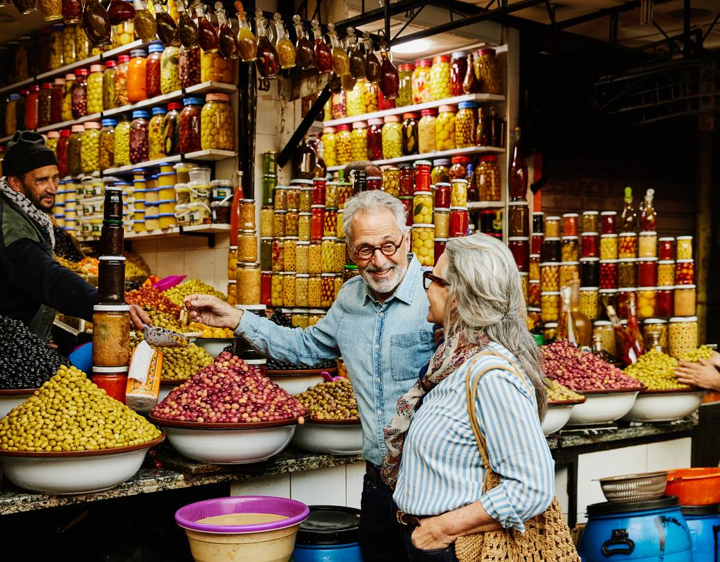 Senior couple in Morocco
