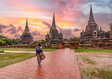 Traveler admiring Thailand