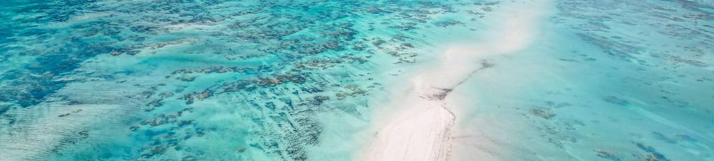 View of the blue ocean