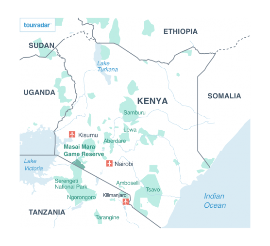 Map Of Serengeti And Masai Mara Masai Mara Maps: Location, Migration & Road Map - Tourradar