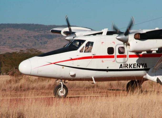 Flying safari landing on one of the Masai Mara airstrips