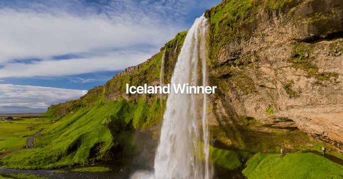 Iceland waterfall