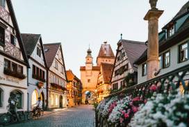 The charming town of Rothenburg ob der Tauber