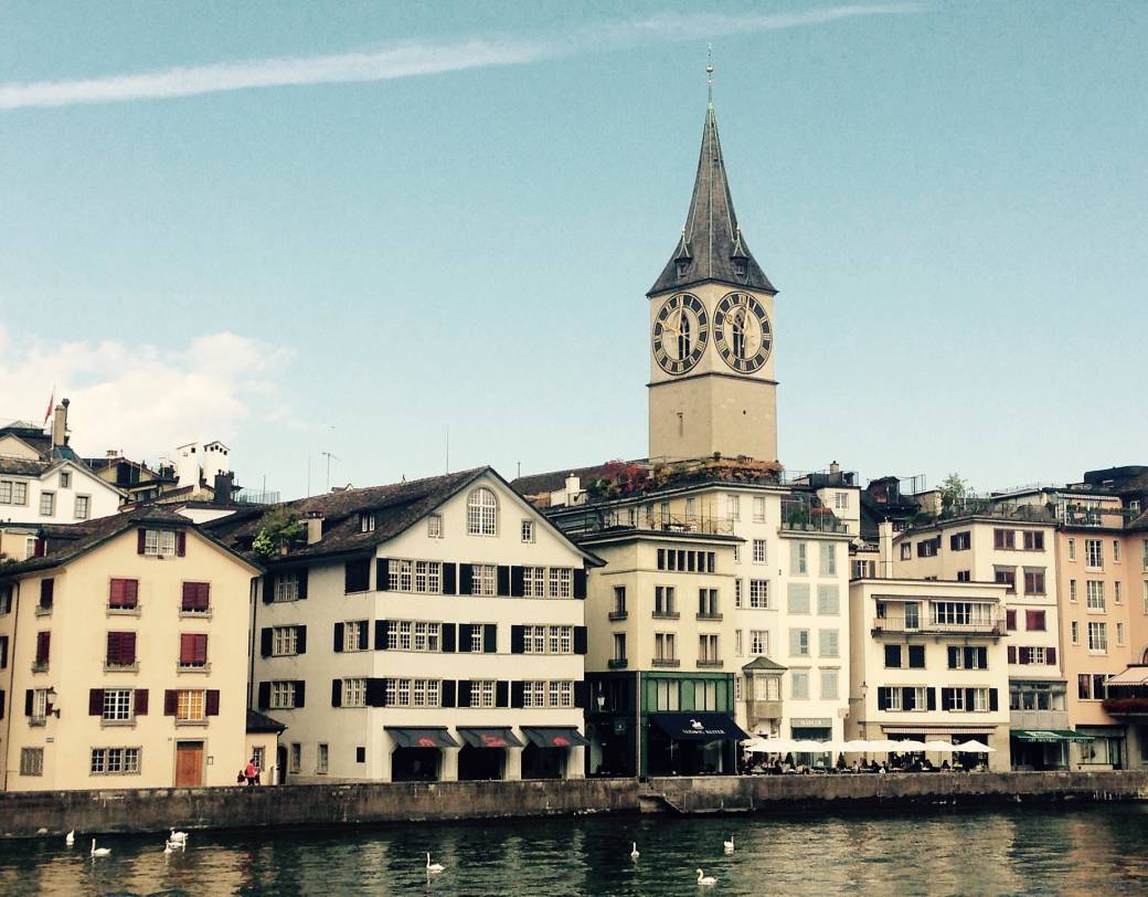 View of St Peter's Church in Zurich