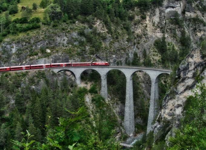Landwasserviadukt in Filisur, Switzerland