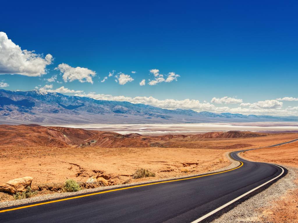 View of Death Valley in California, USA