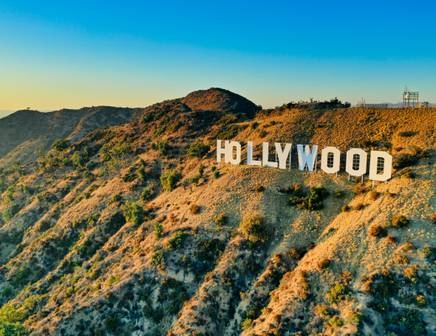 Hollywood sign in Los Angeles, USA