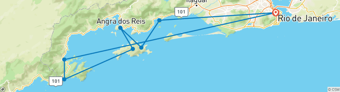 Imagen de un mapa que muestra la ruta del circuito