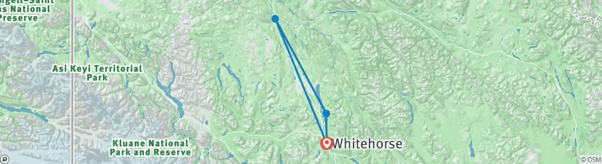 Map of Yukon River: The Classic ( Lake Laberge to Carmacks)