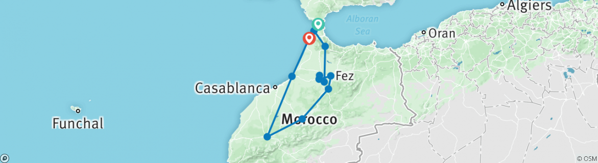 tour from morocco to spain