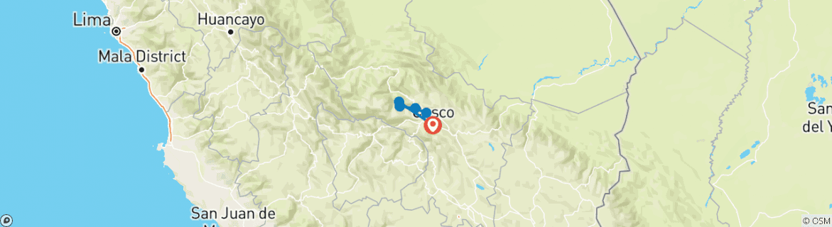 Map of Discovering Cusco