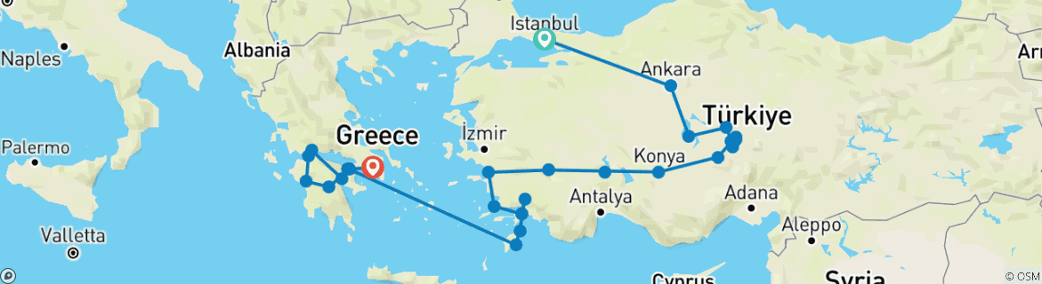 Imagen de un mapa que muestra la ruta del circuito